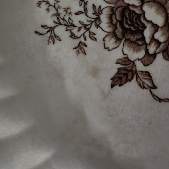 Bountiful brown by Myott Staffordshire England. Transferware Oval platter. 16.5 - Picture 11 of 13